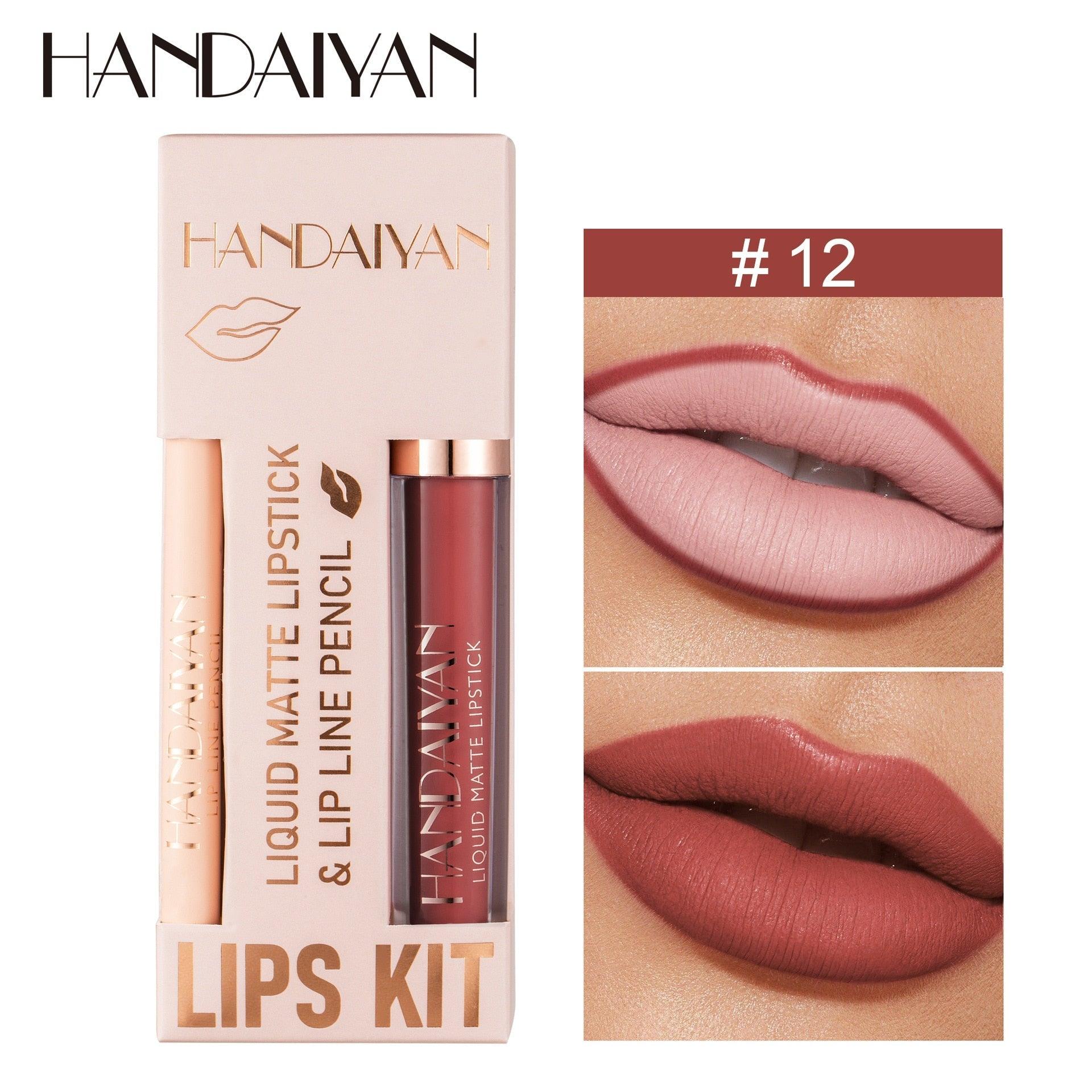 Kit Handaiyan – Matte Lipstick and Lip Liner