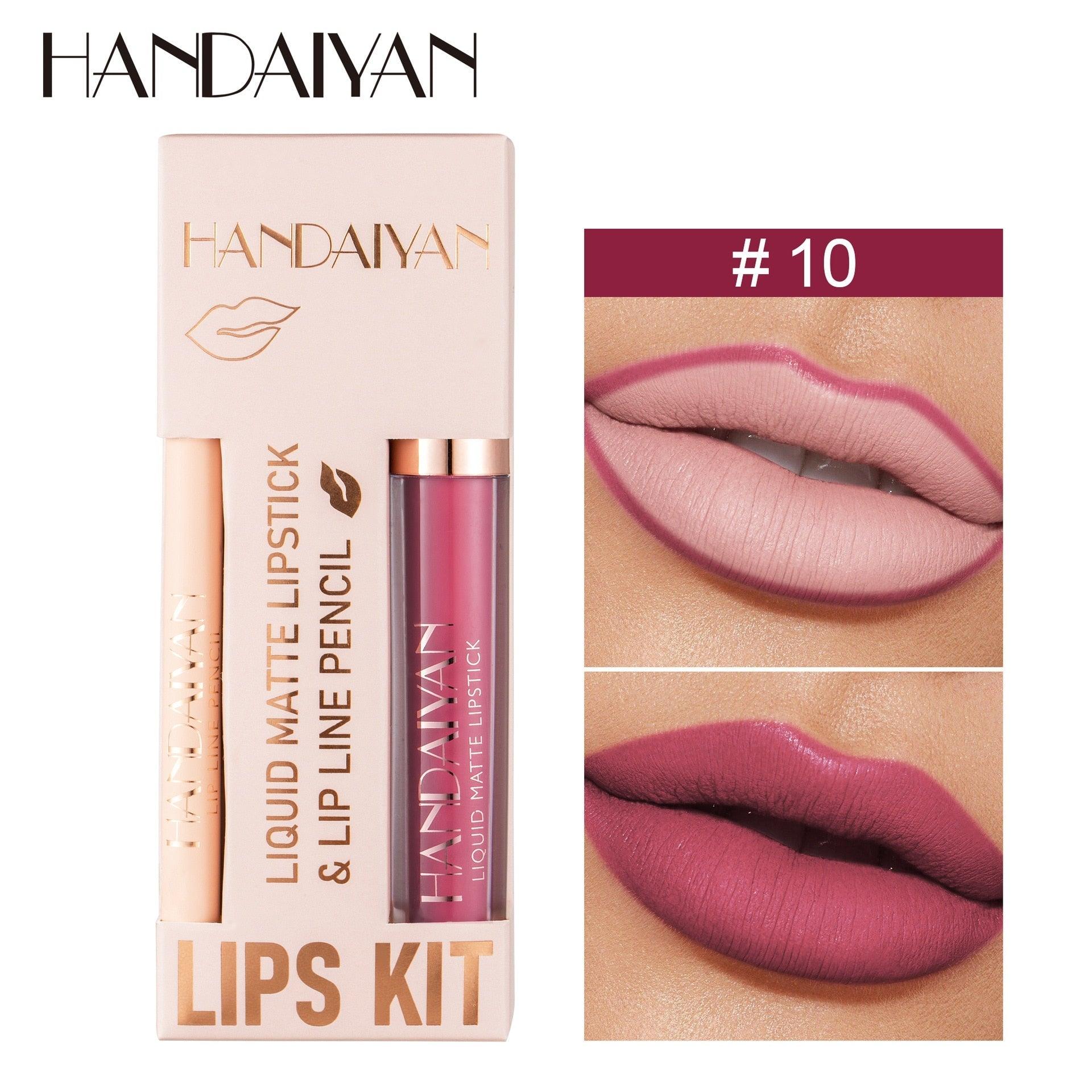 Kit Handaiyan – Matte Lipstick and Lip Liner